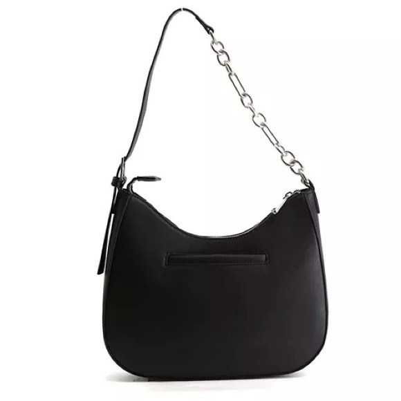 FRENCH CONNECTION Elena Moon Shape Shoulder Bag Black NWT - Picture 5 of 9